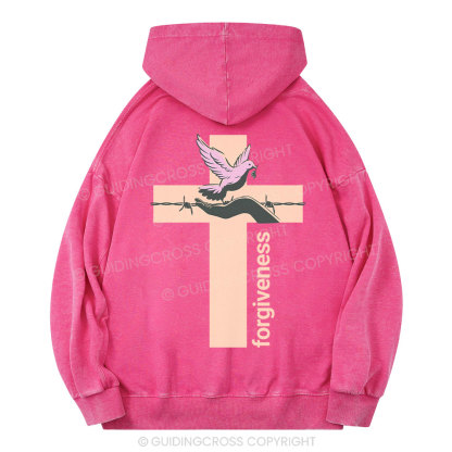 Forgiveness Spiritual Christian Washed Hoodie