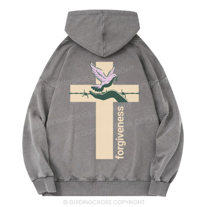 Forgiveness Spiritual Christian Washed Hoodie
