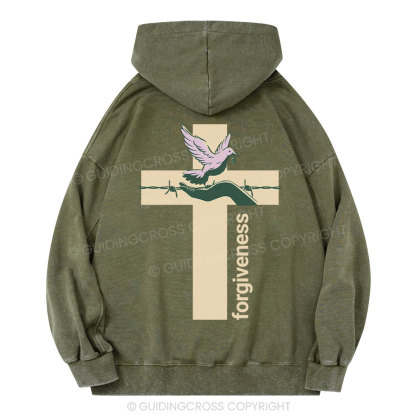 Forgiveness Spiritual Christian Washed Hoodie