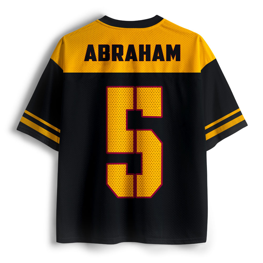 Foudation Of The Lord Christian Gold Black Mesh Jersey