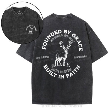Founded By Grace Christian Washed T-Shirt