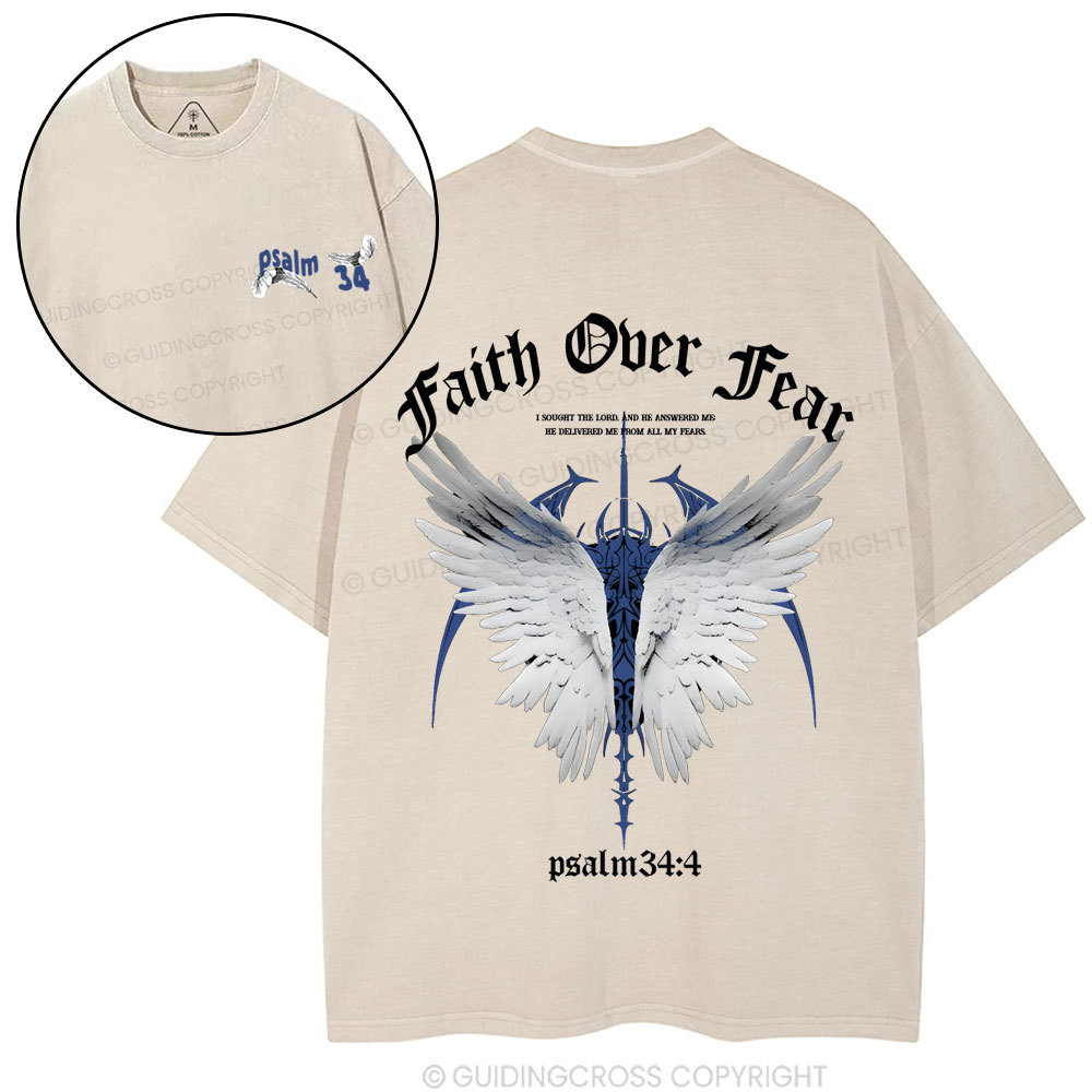 Free From Fear Christian Washed T-Shirt