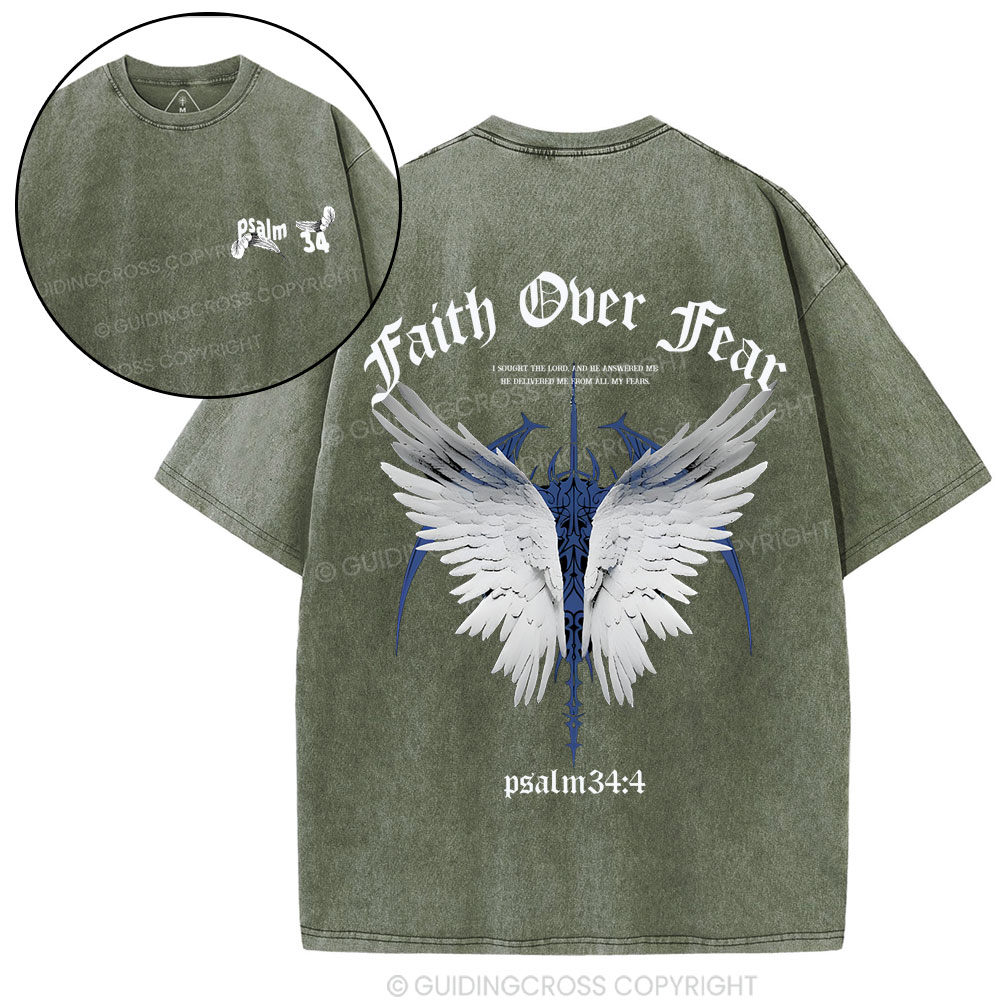 Free From Fear Christian Washed T-Shirt