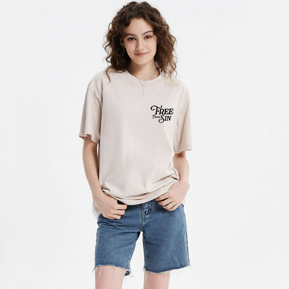 Free From Sin Christian Washed T-Shirt