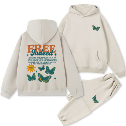 Free Indeed Christian Fleece Hoodie Set