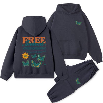 Free Indeed Christian Fleece Hoodie Set