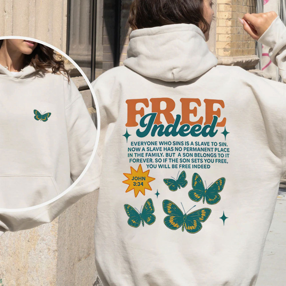 Free Indeed Christian Fleece Hoodie Set
