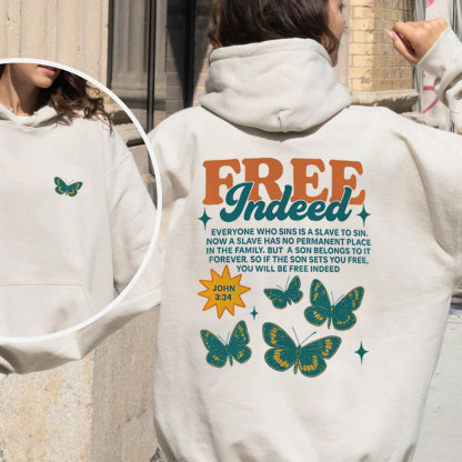 Free Indeed Christian Fleece Hoodie Set