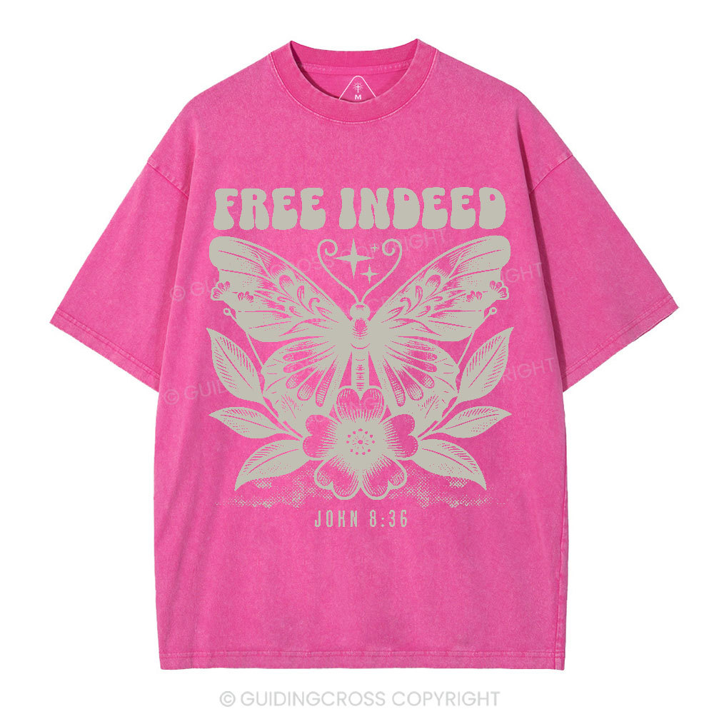 Free Indeed Christian Washed T-Shirt