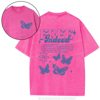 You Will Be Free Indeed washed T-Shirt