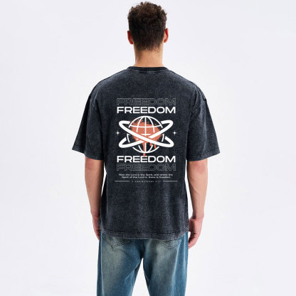 Freedom Christian Washed T-Shirt