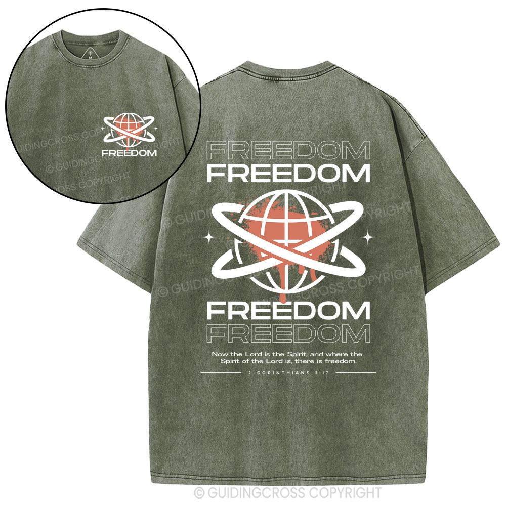 Freedom Christian Washed T-Shirt