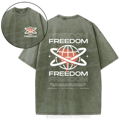 Freedom Christian Washed T-Shirt