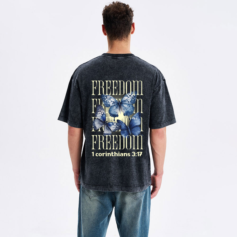 Freedom Christian Washed T-Shirt