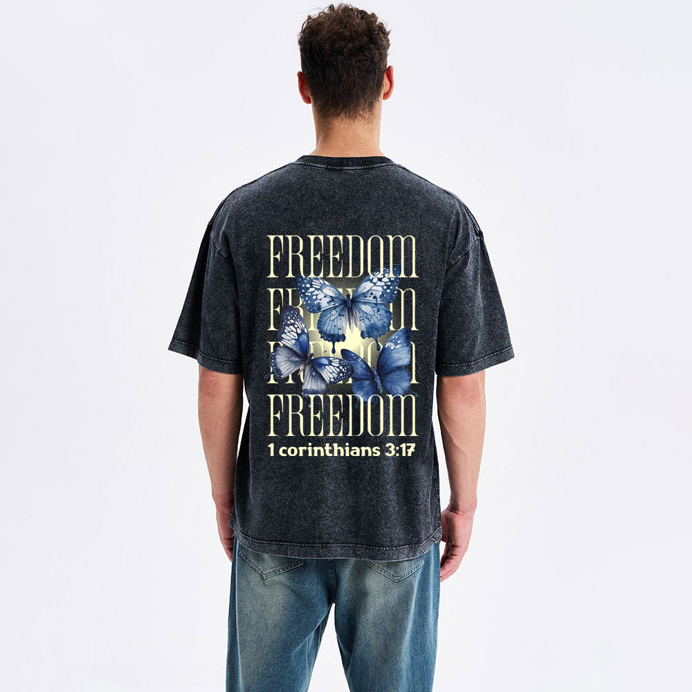 Freedom Christian Washed T-Shirt