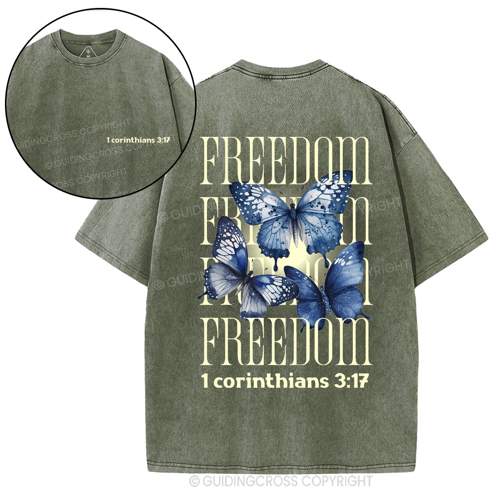 Freedom Christian Washed T-Shirt