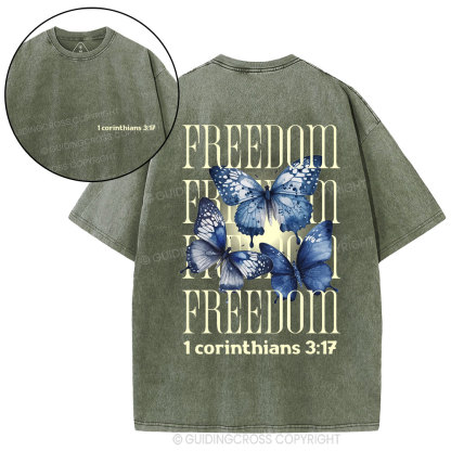 Freedom Christian Washed T-Shirt