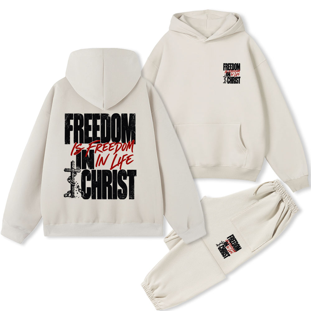 Jesus Is King Christian Premium Fleece Hoodie Set Sale - GuidingCross