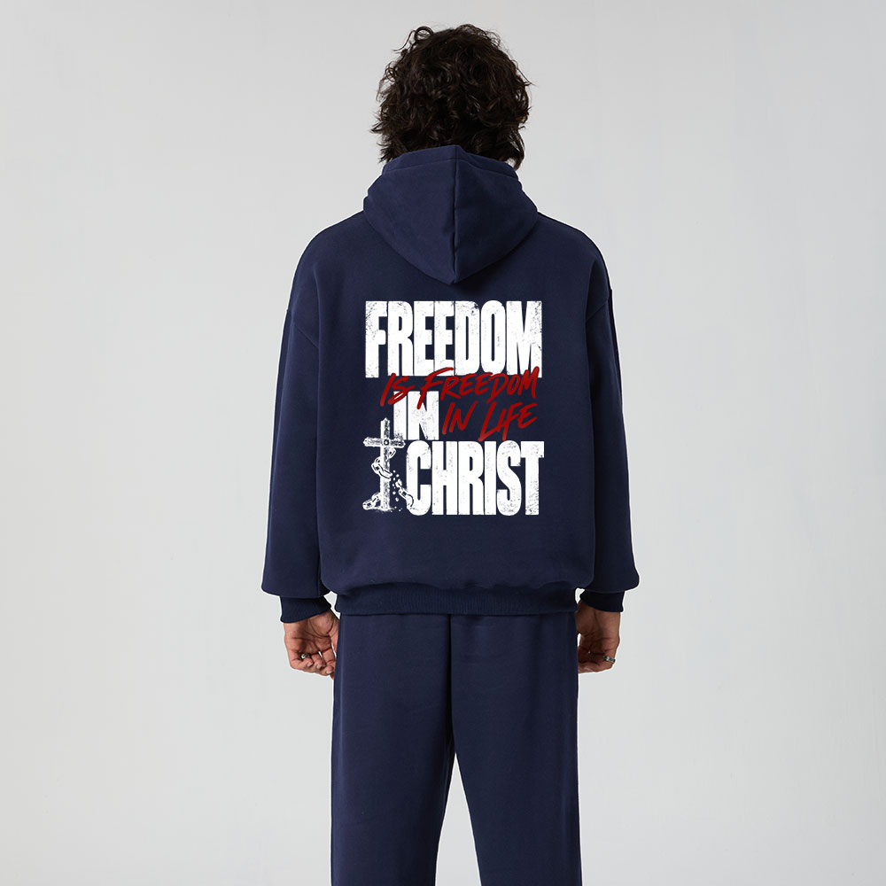 Freedom In Christ Premium Fleece Hoodie Set