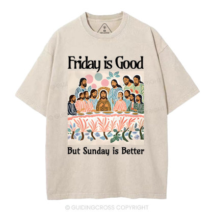 Friday Is Good Christian Washed T-Shirt
