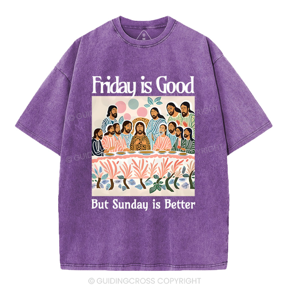 Friday Is Good Christian Washed T-Shirt