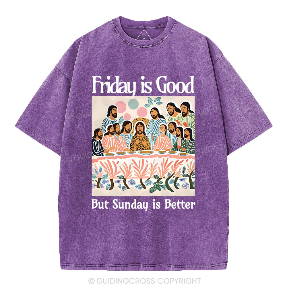 Friday Is Good Christian Washed T-Shirt