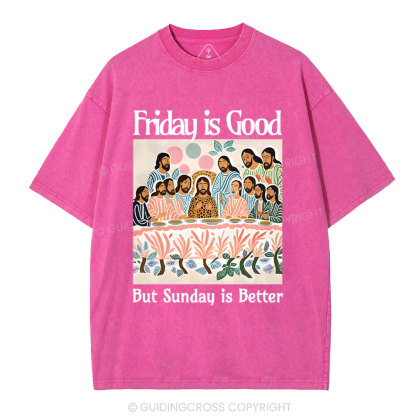 Friday Is Good Christian Washed T-Shirt
