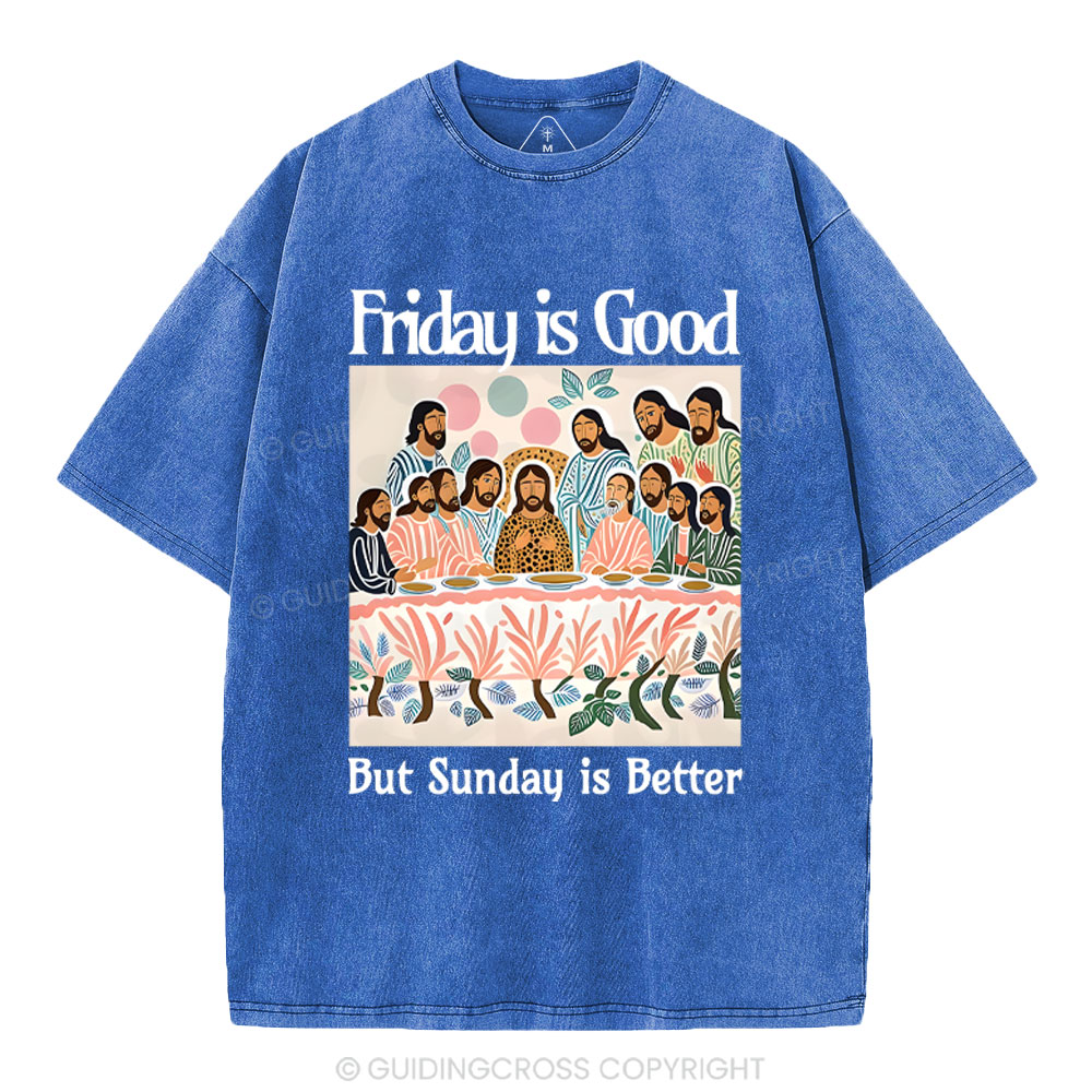 Friday Is Good Christian Washed T-Shirt