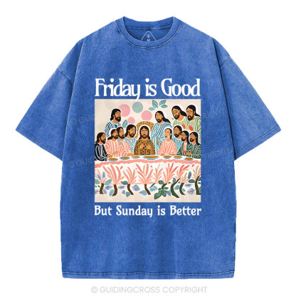Friday Is Good Christian Washed T-Shirt