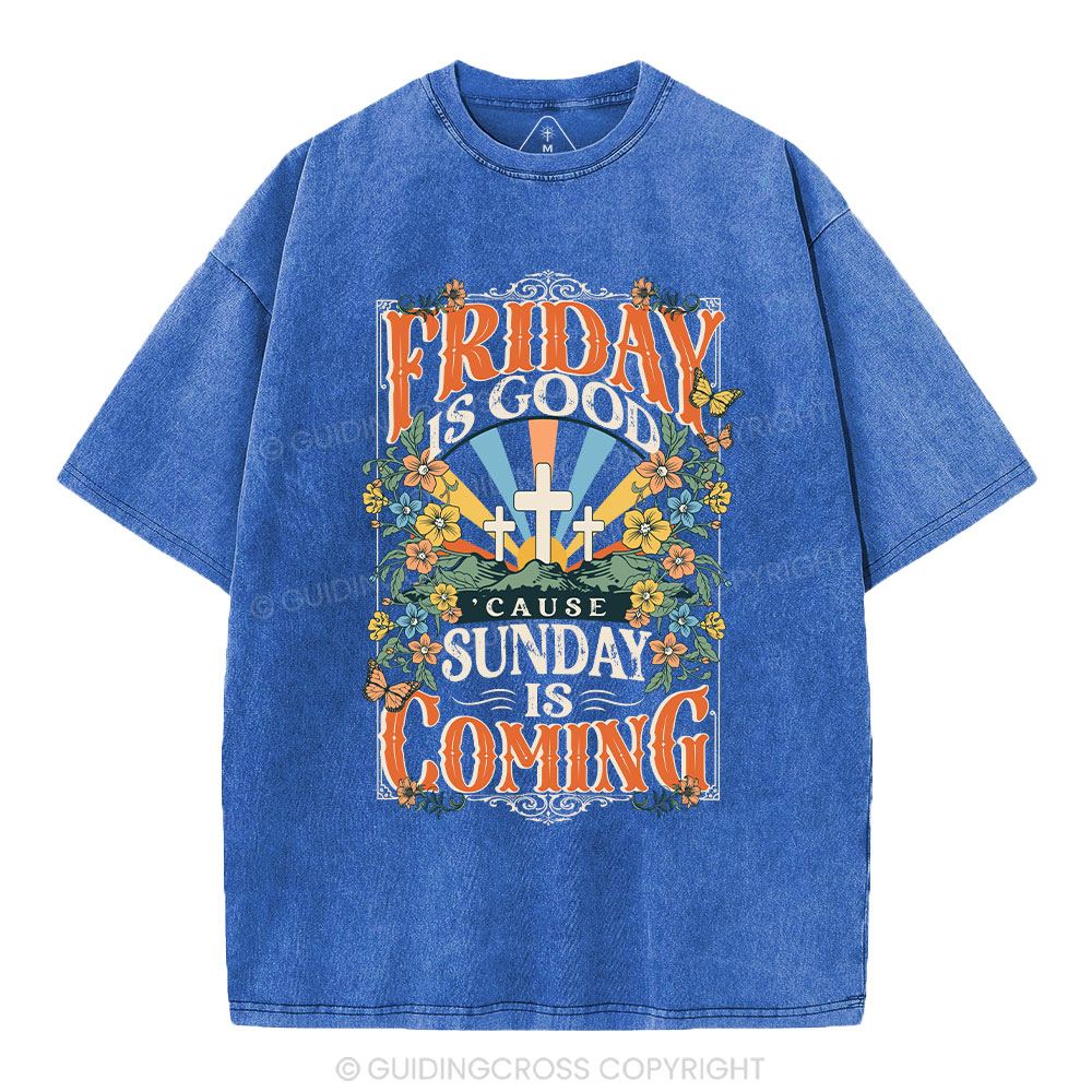 Friday Is Good Chrsitian Washed T-Shirt