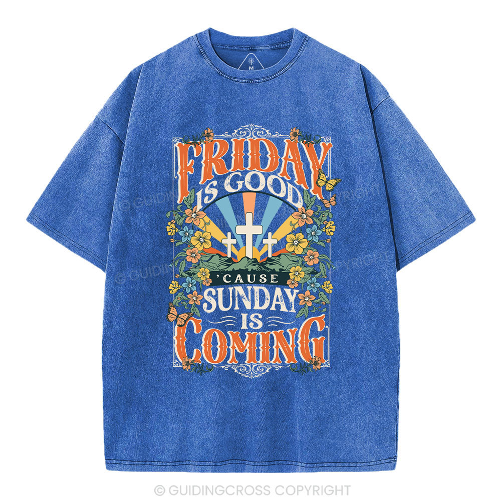 Friday Is Good Chrsitian Washed T-Shirt