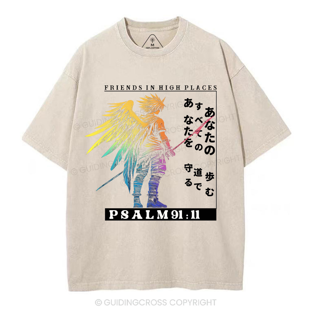 Friends In High Places Christian Washed T-Shirt