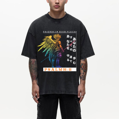 Friends In High Places Christian Washed T-Shirt