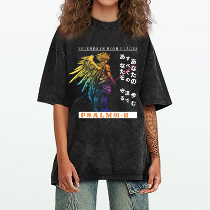 Friends In High Places Christian Washed T-Shirt