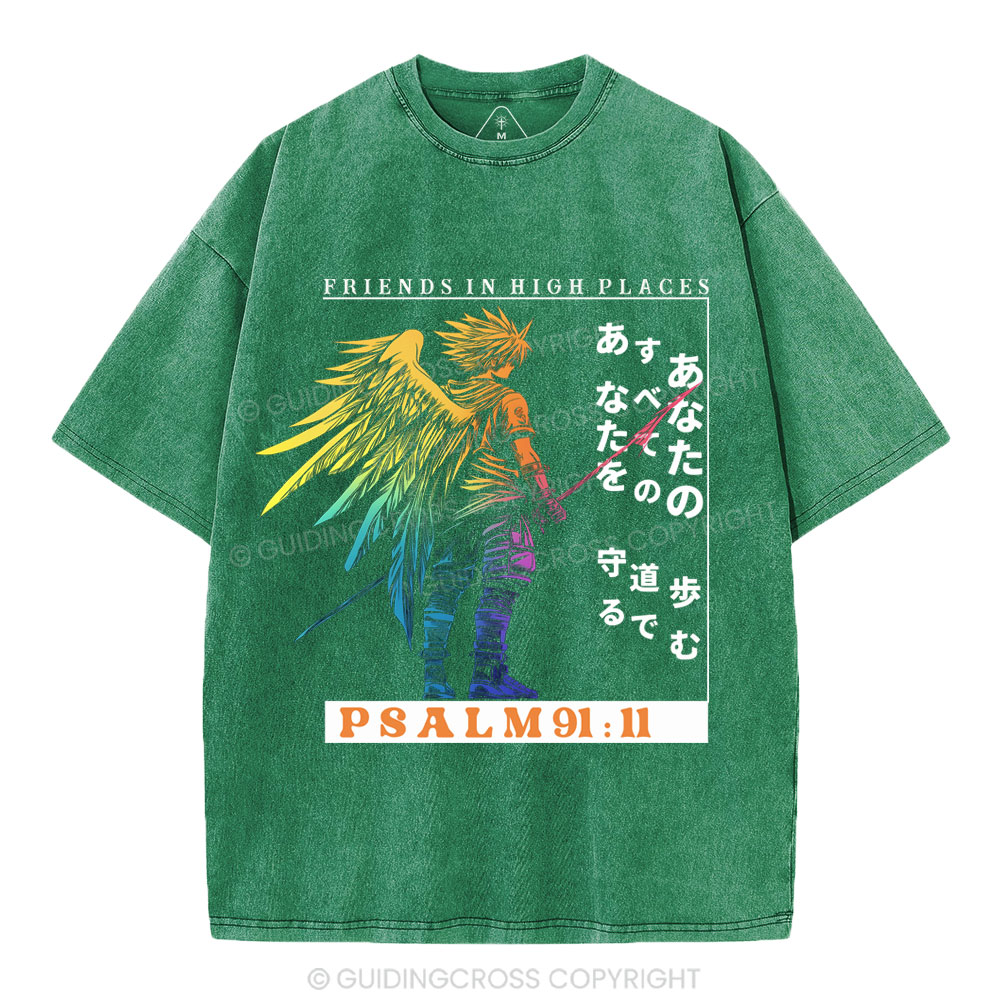 Friends In High Places Christian Washed T-Shirt