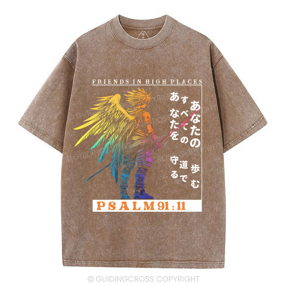 Friends In High Places Christian Washed T-Shirt