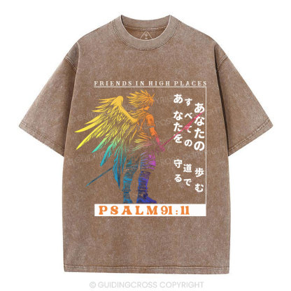 Friends In High Places Christian Washed T-Shirt