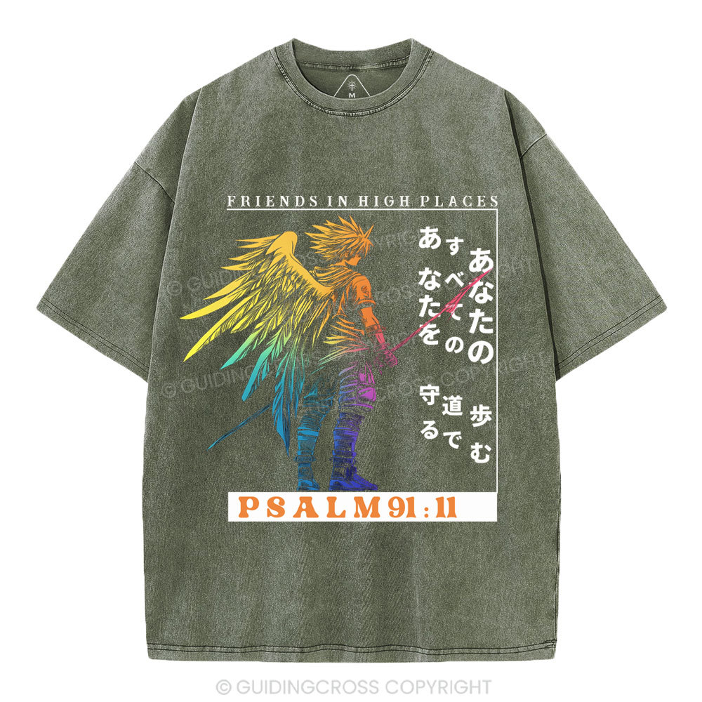 Friends In High Places Christian Washed T-Shirt