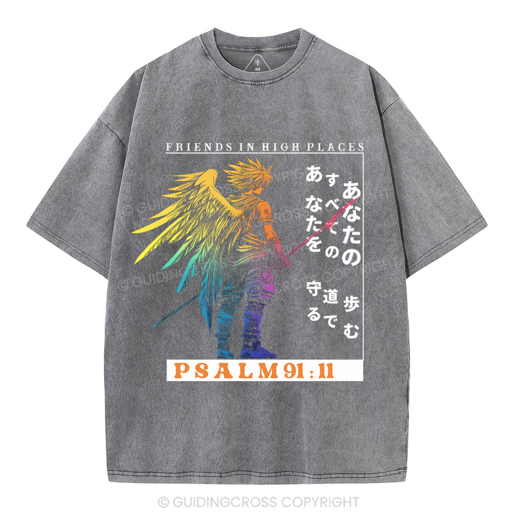 Friends In High Places Christian Washed T-Shirt