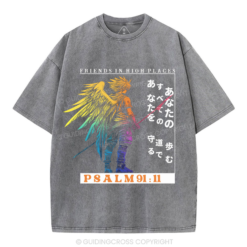 Friends In High Places Christian Washed T-Shirt