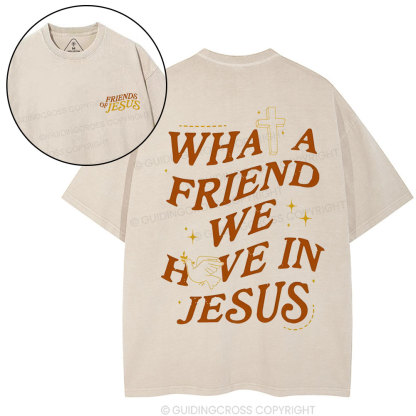 Friends Of Jesus Christian Washed T-Shirt