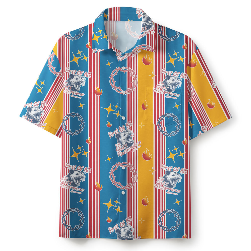 Frist Of All I'm God Pieces Christian Hawaiian Shirt