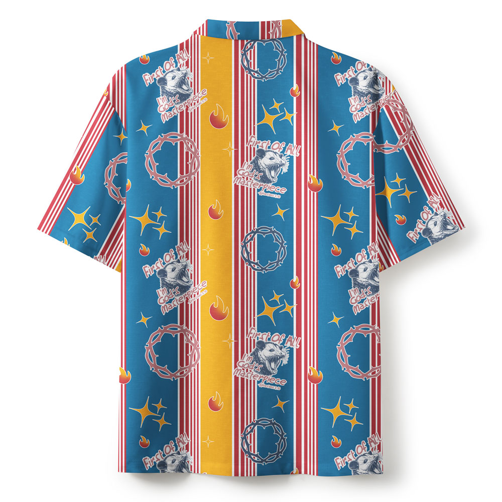 Frist Of All I'm God Pieces Christian Hawaiian Shirt
