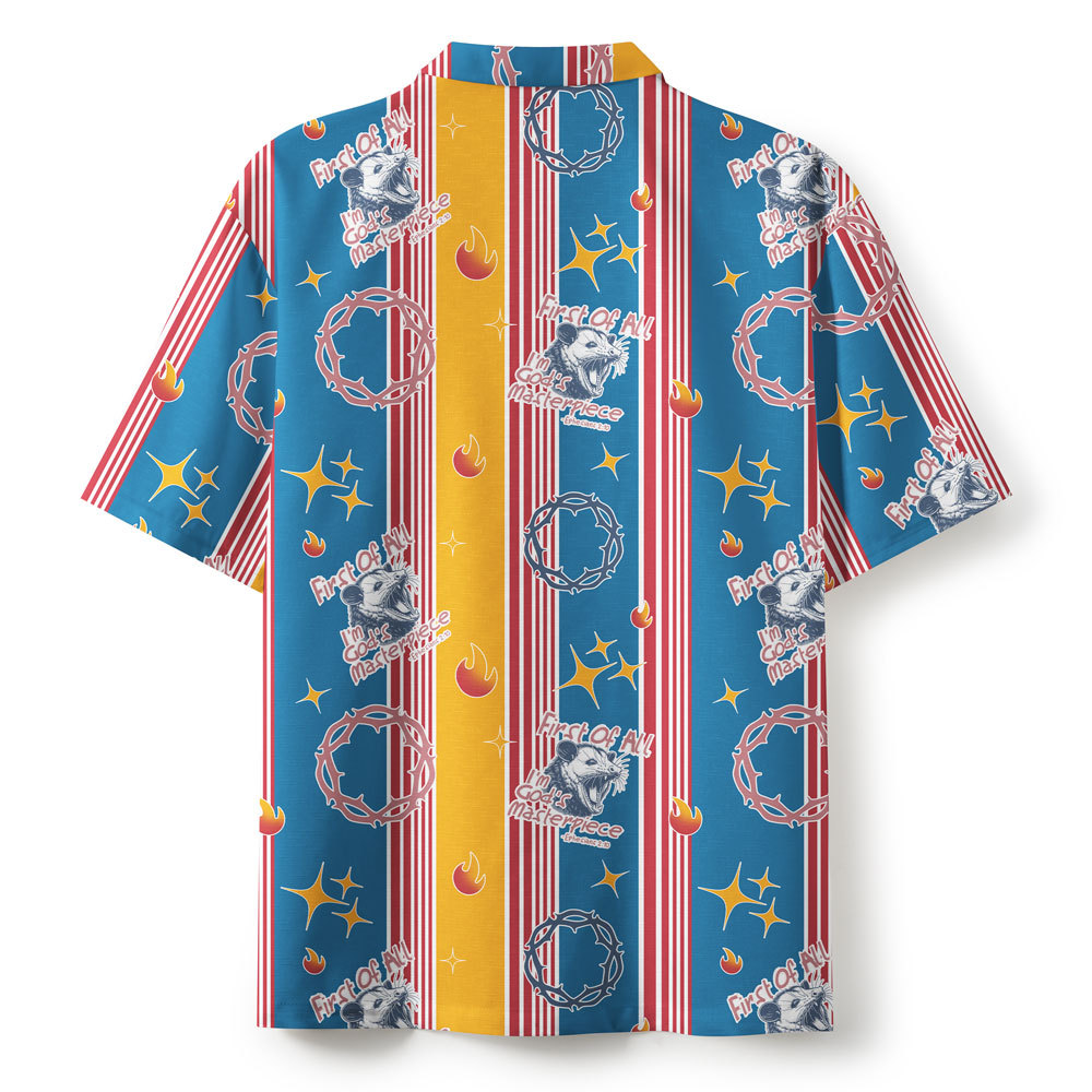 Frist Of All I'm God Pieces Christian Hawaiian Shirt