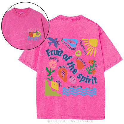 Friut Of Spirit Christian Washed T-Shirt