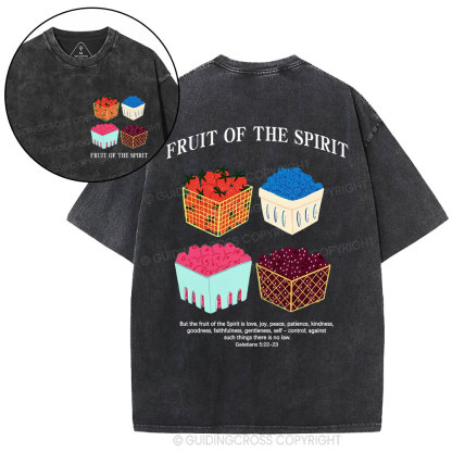 Friut Of The Spirit Christian Washed T-Shirt