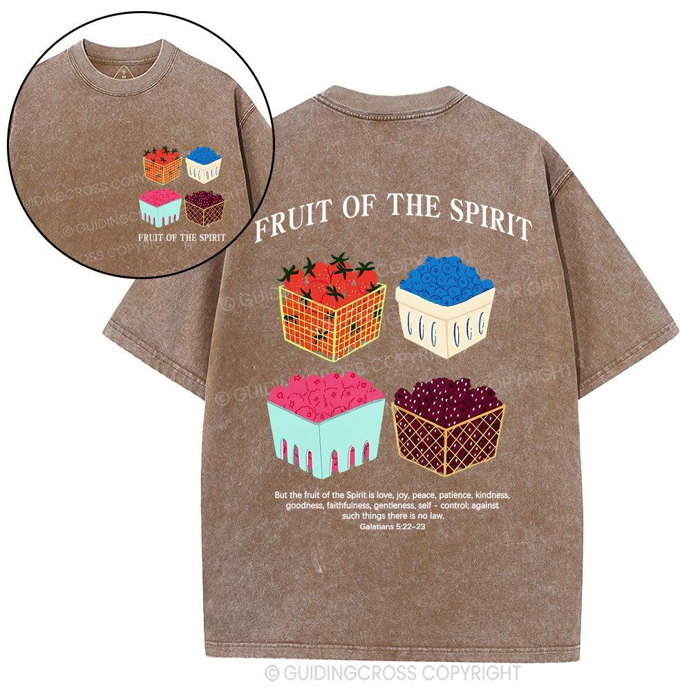 Friut Of The Spirit Christian Washed T-Shirt