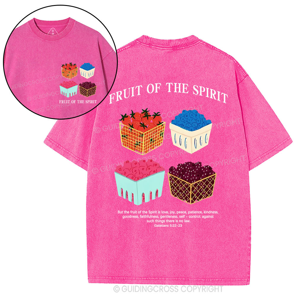 Friut Of The Spirit Christian Washed T-Shirt