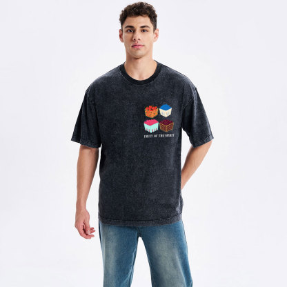 Friut Of The Spirit Christian Washed T-Shirt