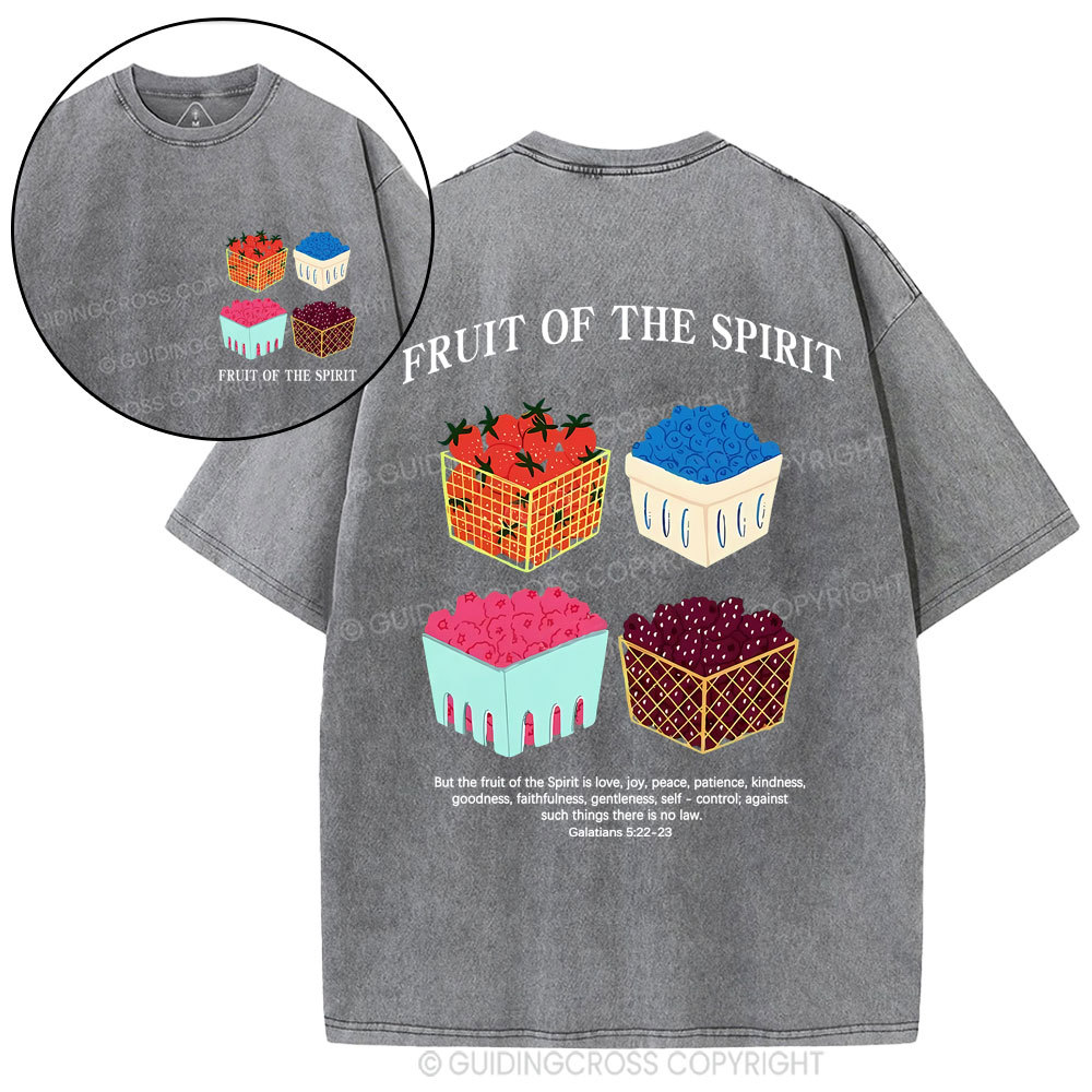 Friut Of The Spirit Christian Washed T-Shirt